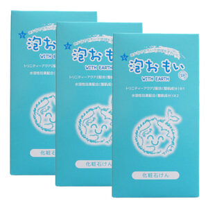 生体融合型光触媒トリニティーゼット配合の化粧石けん 泡おもい4個入り×3パック